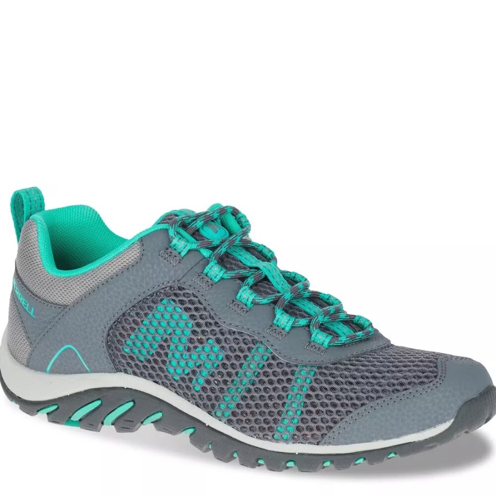 Merrell Women's Riverbed 2 Size 7.5 Gray Green Hiking Sneakers Shoes J358513C